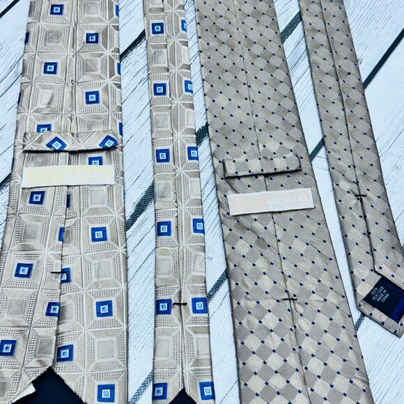 Michael Kors Men’s 100% Silk Tie Bundle - Picture 3 of 5